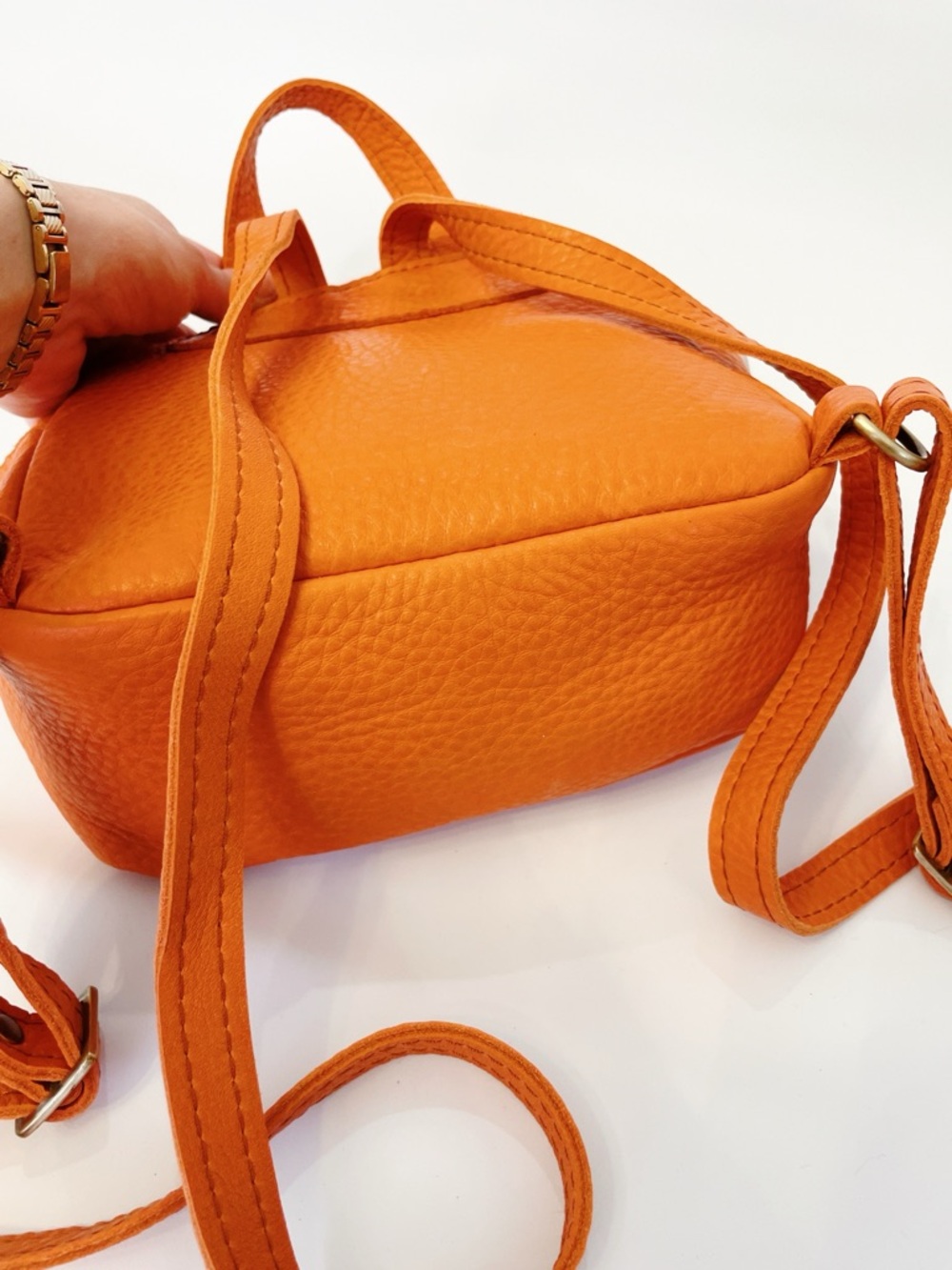 Portland Leather Snap Mini Backpack Cape Coral Brand New without tags $165 - Picture 12 of 12